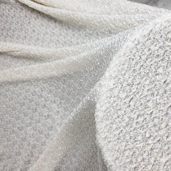 Bridal Ivory Lace Fabric by the yard - 60" Wide - Semi Sheer - Picture 5 of 6